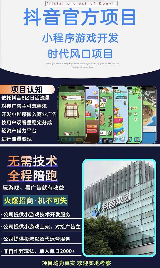 2025最热抖音官方项目 Ai时代风口项目小程序游戏开发 实测单个游戏日收…-资源之家