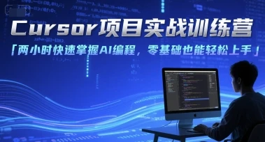 【精】Cursor项目实战训练营，两小时快速掌握AI编程，零基础也能轻松上手