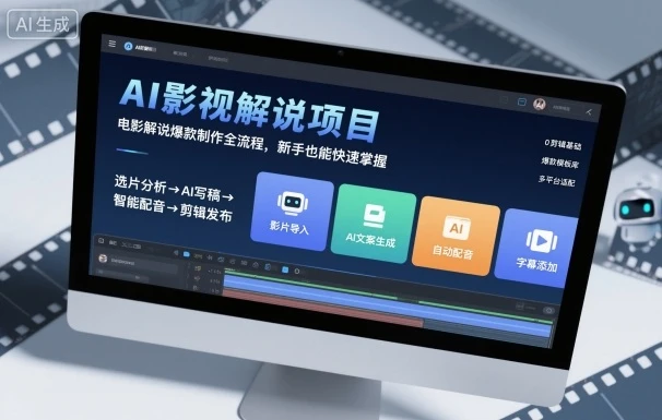 【精】AI影视解说项目,电影解说爆款制作全流程,新手也能快速掌握-资源之家 【精】AI影视解说项目,电影解说爆款制作全流程,新手也能快速掌握-资源之家