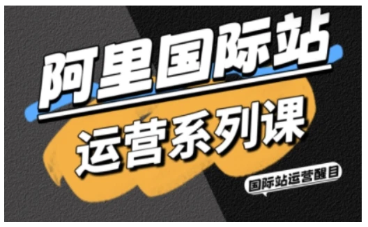 【精】阿里国际站运营系列课,涵盖精准引流、直通车与全站推实战SOP,搭配AI效率工具包与高阶增长玩法-资源之家 【精】阿里国际站运营系列课,涵盖精准引流、直通车与全站推实战SOP,搭配AI效率工具包与高阶增长玩法-资源之家
