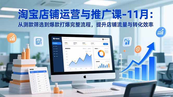 （16714期）淘宝店铺运营与推广课-11月：从测款筛选到爆款打爆完整流程，提升店铺流量与转化效率