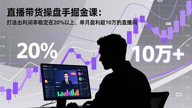 (16727期)直播带货操盘手掘金课:打造出利润率稳定在20%以上、单月盈利超10万的直播间-资源之家 (16727期)直播带货操盘手掘金课:打造出利润率稳定在20%以上、单月盈利超10万的直播间-资源之家