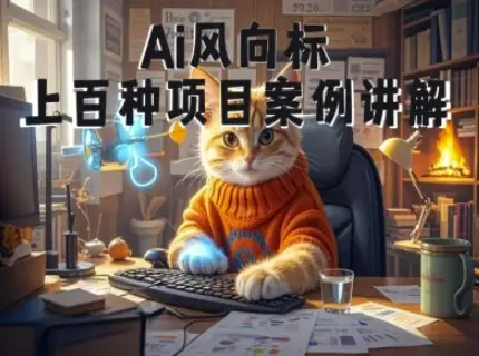 【精】Ai风向标-附100种项目案例玩法-0基础小白到大神ai视频商业应用教学(26年4月更新)
