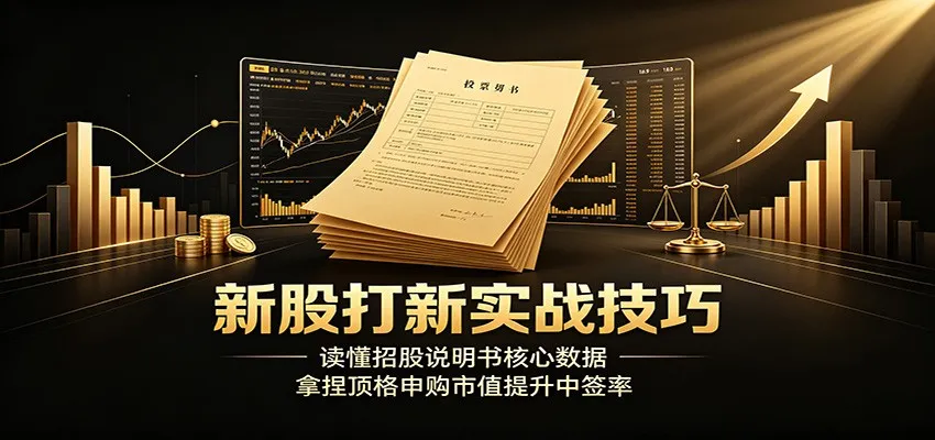 新股打新实战技巧：读懂招股说明书核心数据，拿捏顶格申购市值提升中签率
