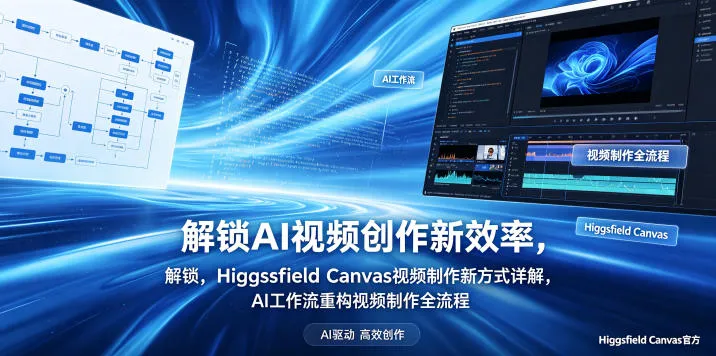 解锁AI视频创作新效率,Higgsfield Canvas视频制作新方式详解,AI工作流重构视频制作全流程 解锁AI视频创作新效率,Higgsfield Canvas视频制作新方式详解,AI工作流重构视频制作全流程