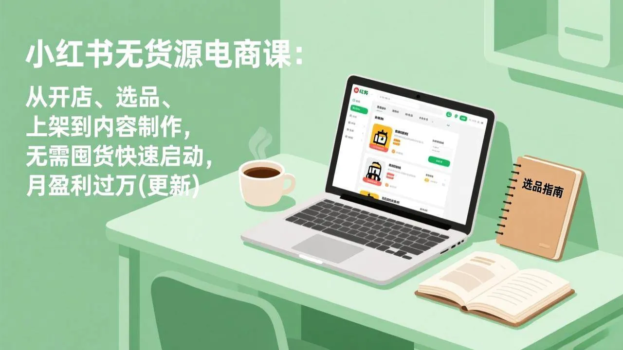 (18420期)小红书无货源电商课(5月12更新):从开店、选品、上架到内容制作,无需囤货快速启动,月盈利过万 (18420期)小红书无货源电商课(5月12更新):从开店、选品、上架到内容制作,无需囤货快速启动,月盈利过万