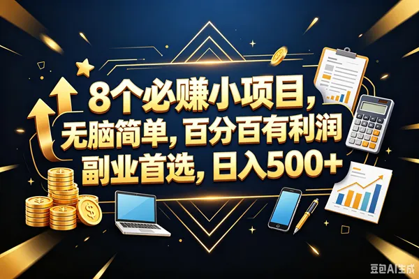 (18530期)9个必赚钱的小项目,百分百赚米,无脑简单,副业首选,日入399+ (18530期)9个必赚钱的小项目,百分百赚米,无脑简单,副业首选,日入399+