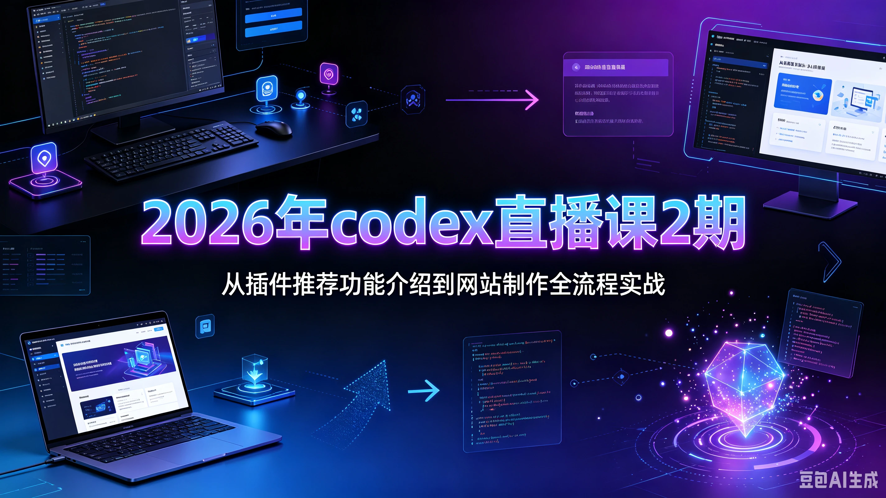 【精】2026年codex直播课2期 从插件推荐功能介绍到网站制作全流程实战