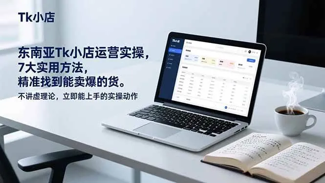 （17041期）东南亚Tk小店运营实操，7大实用方法，精准找到能卖爆的货。不讲虚理论，立即能上手的实操动作