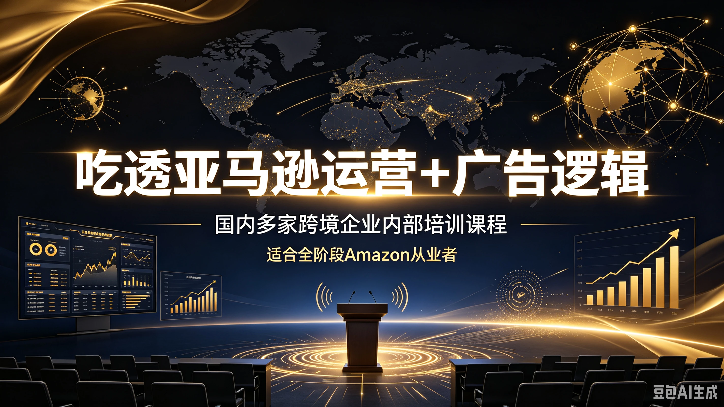 【精】吃透亚马逊运营+广告逻辑，国内多家跨境企业内部培训课程，适合全阶段Amazon从业者