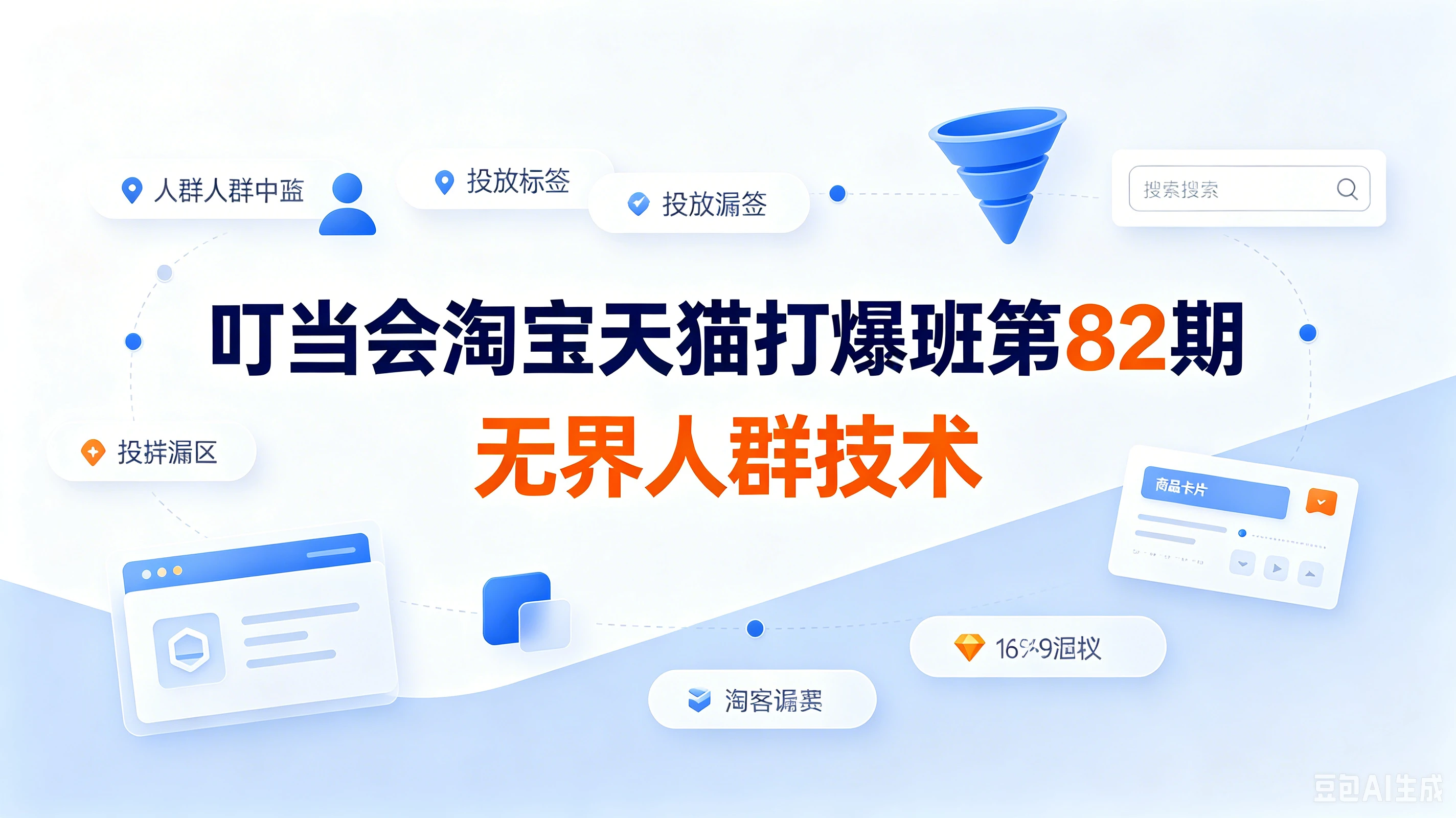 【精】叮当会淘宝天猫打爆班第82期:《无界人群技术》吃透无界人群全套原创打法 【精】叮当会淘宝天猫打爆班第82期:《无界人群技术》吃透无界人群全套原创打法