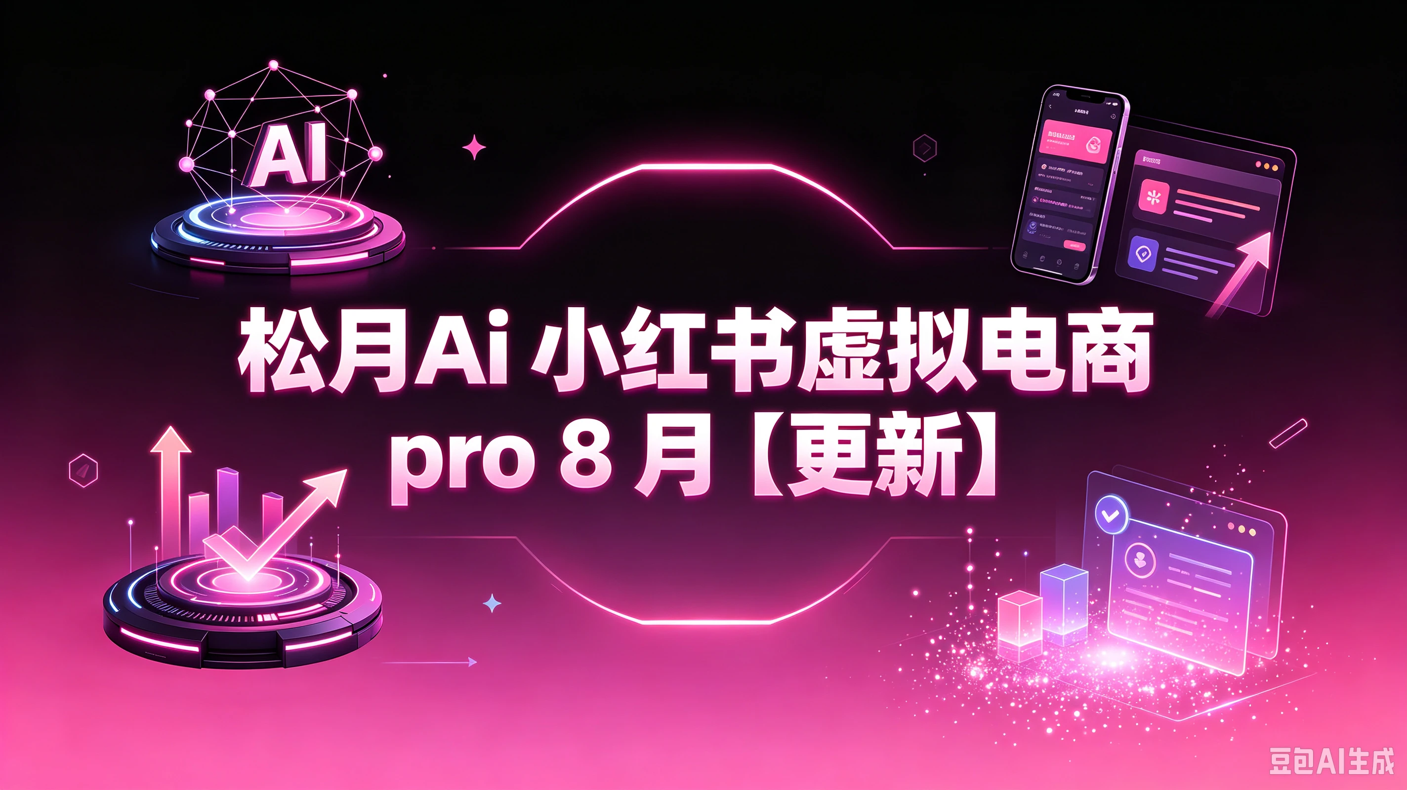 【精】松月Ai 小红书虚拟电商 pro 8月（更新）