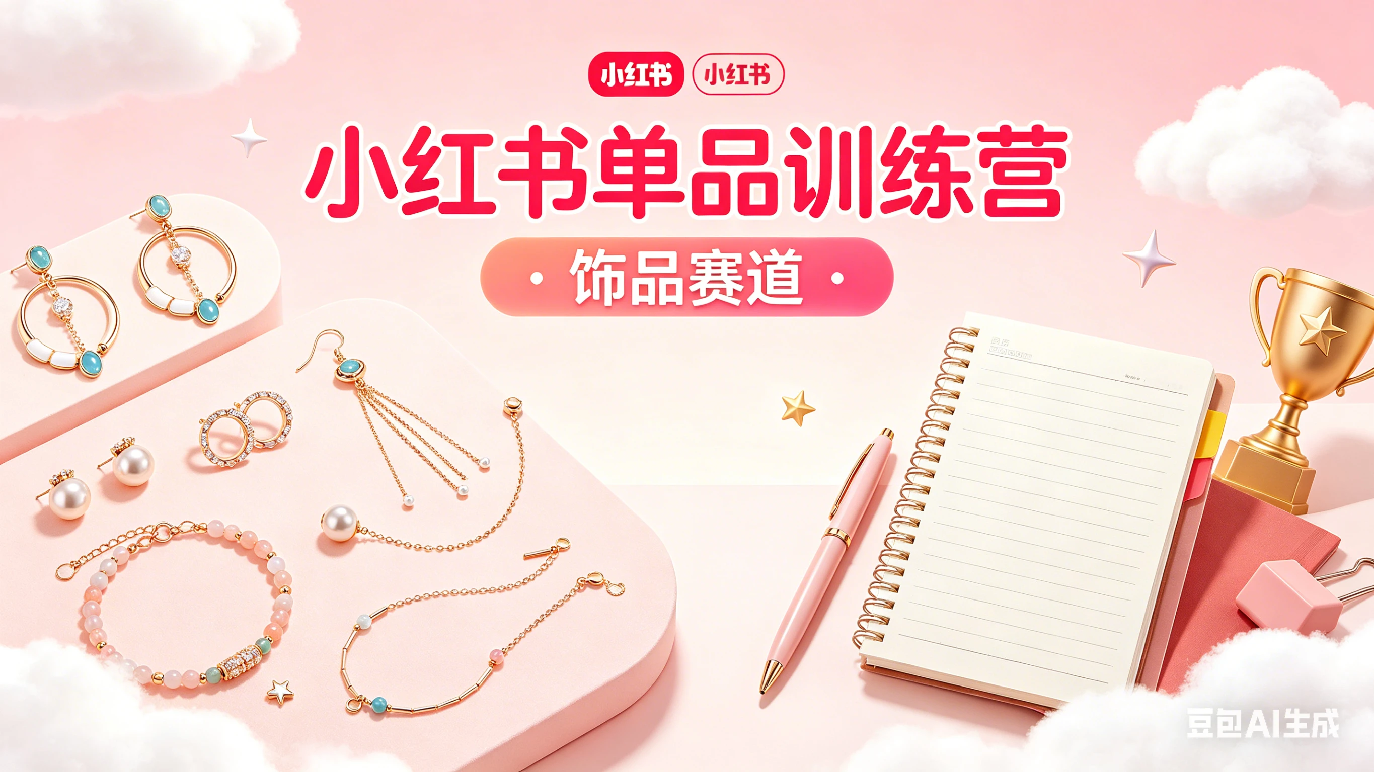 【精】郭晓文-小红书单品训练营（饰品赛道）3月31号更新2节