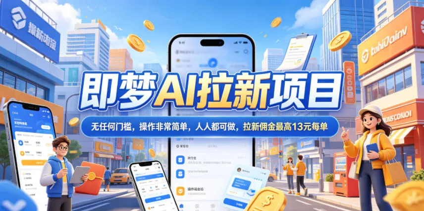 2026年即梦AI拉新项目最新玩法,无任何门槛,操作非常简单,人人都可做,拉新佣金最高13米每单(更新08月07日) 2026年即梦AI拉新项目最新玩法,无任何门槛,操作非常简单,人人都可做,拉新佣金最高13米每单(更新08月07日)