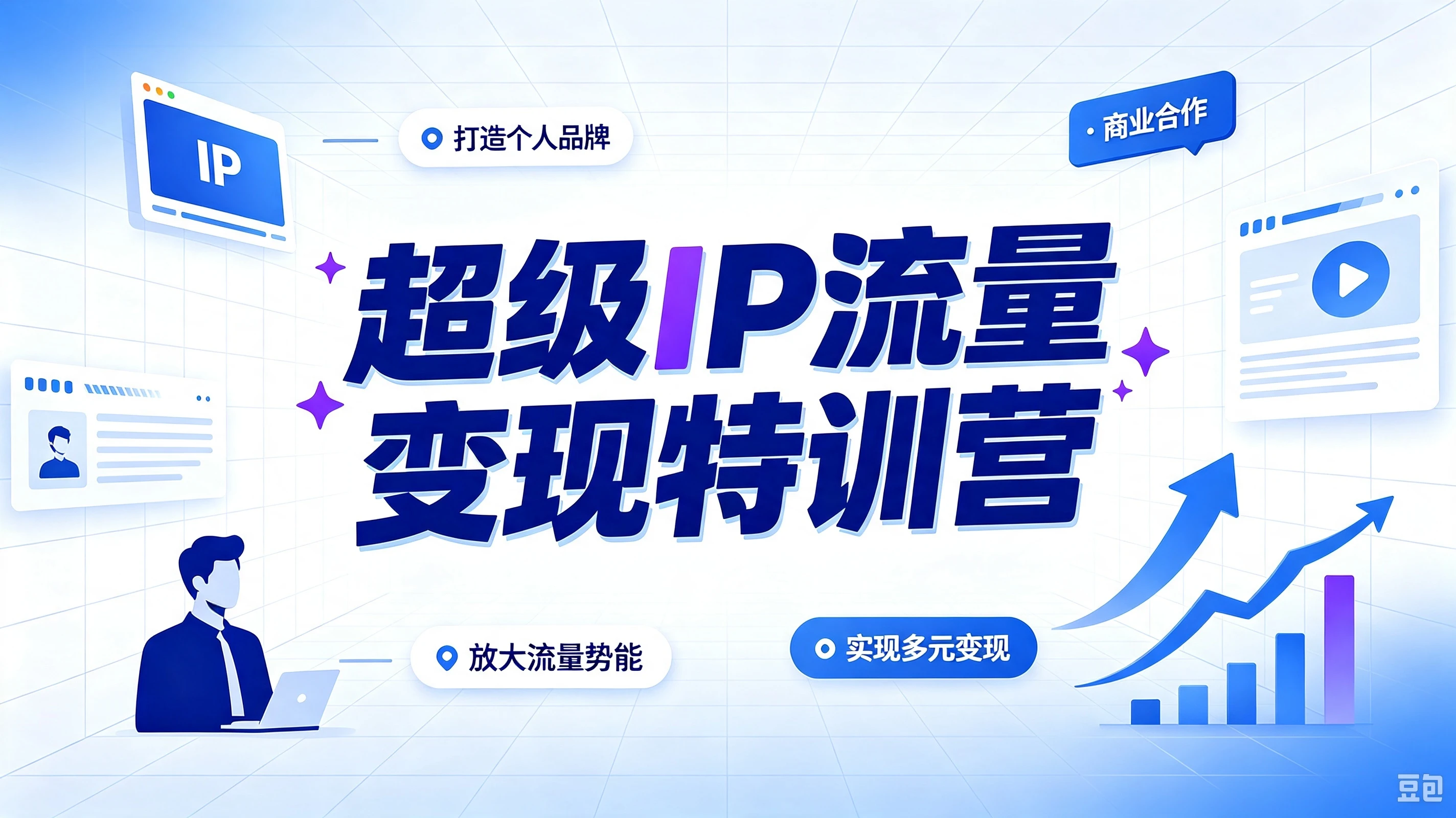 【精】超级IP流量变现特训营，解锁流量增长玩法，打造长效盈利超级IP
