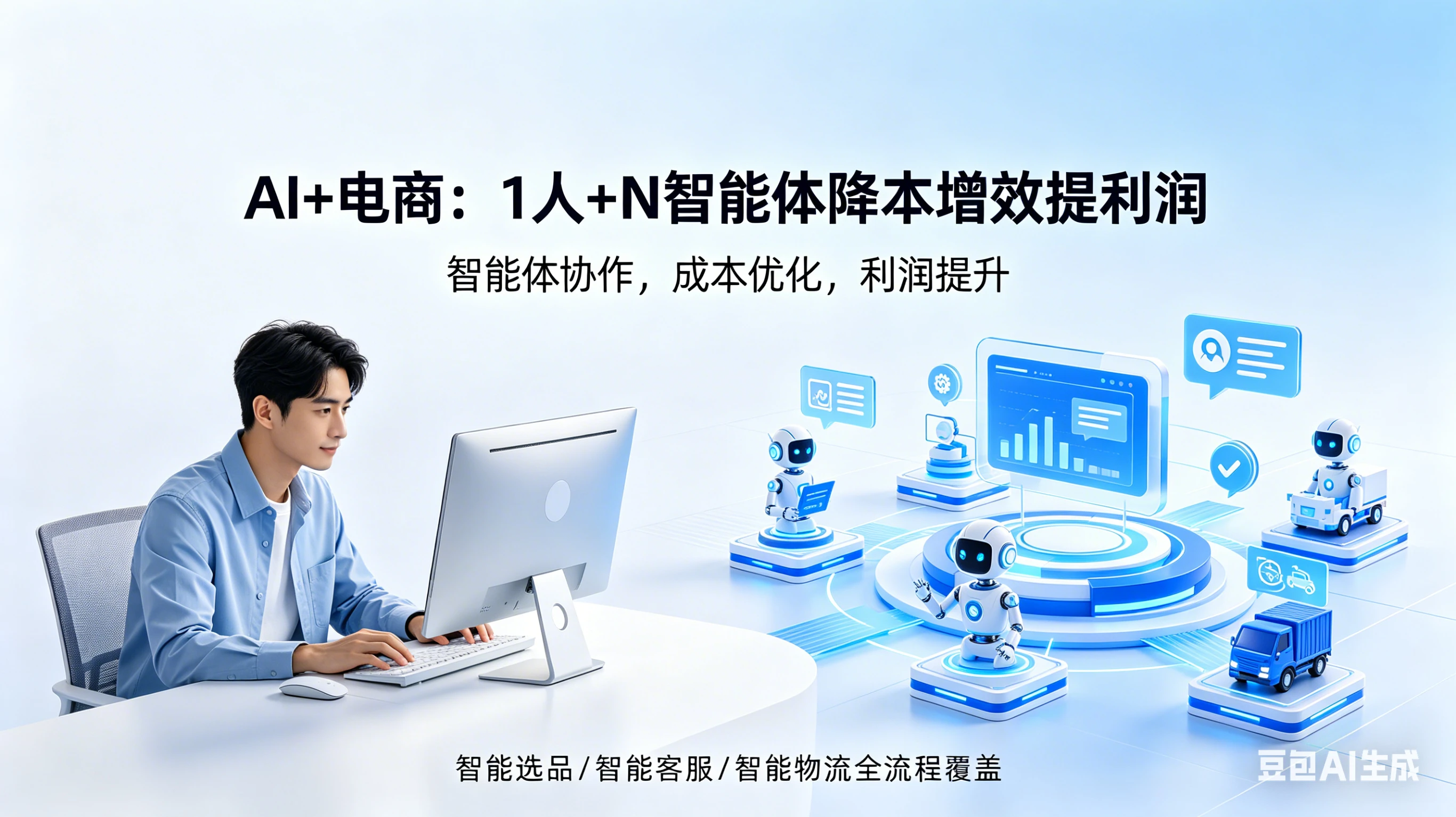 【精】 Al+电商 如何通过1人+N个智能体 降本增效提高利润