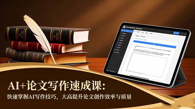 (16568期)AI+论文写作速成课:快速掌握AI写作技巧,大幅提升论文创作效率与质量-资源之家 (16568期)AI+论文写作速成课:快速掌握AI写作技巧,大幅提升论文创作效率与质量-资源之家