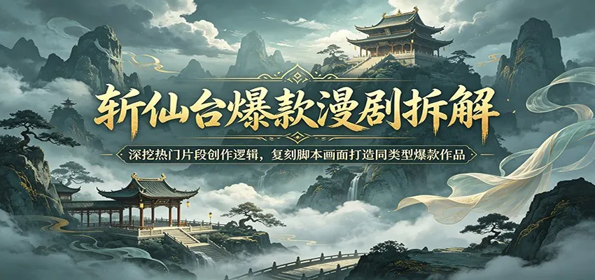 斩仙台爆款漫剧拆解:深挖热门片段创作逻辑,复刻脚本画面打造同类型爆款作品 斩仙台爆款漫剧拆解:深挖热门片段创作逻辑,复刻脚本画面打造同类型爆款作品