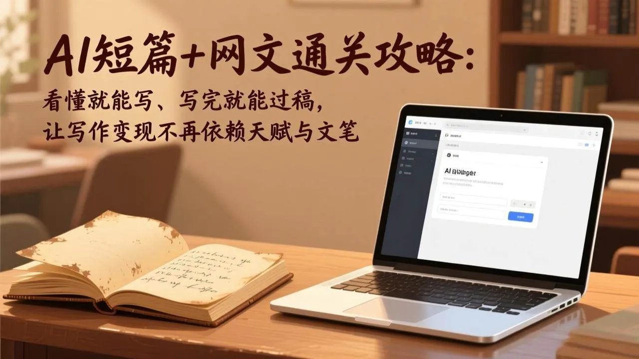 （17515期）AI短篇+网文通关攻略：看懂就能写、写完就能过稿，让写作变现不再依赖天赋与文笔