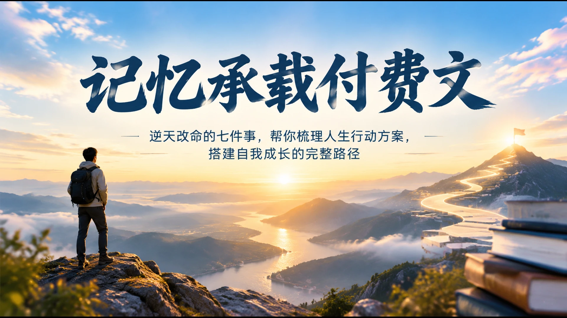 记忆承载付费文：逆天改命的七件事，帮你梳理人生行动方案，搭建自我成长的完整路径