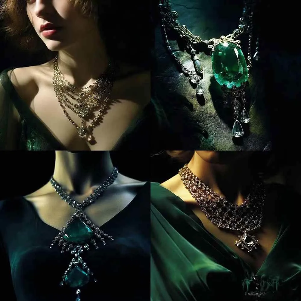 463个Midjourney珠宝摄影提示词：覆盖全品类珠宝，AI设计秒出专业效果-资源之家