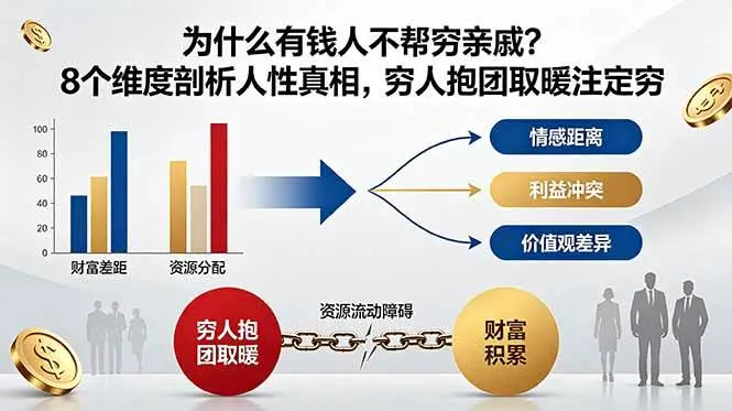 (18932期)付费文章:为什么有钱人不帮穷亲戚?8个维度剖析人性真相,穷人抱团取暖注定穷 (18932期)付费文章:为什么有钱人不帮穷亲戚?8个维度剖析人性真相,穷人抱团取暖注定穷