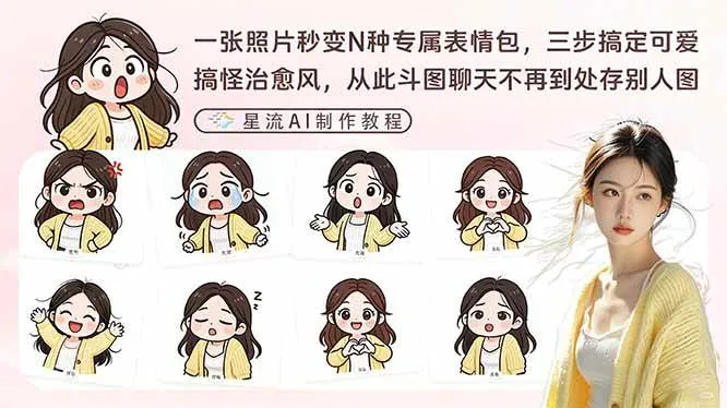 （17482期）一张照片秒变N种专属表情包，三步搞定可爱搞怪治愈风，从此斗图聊天不再到处存别人图-资源之家