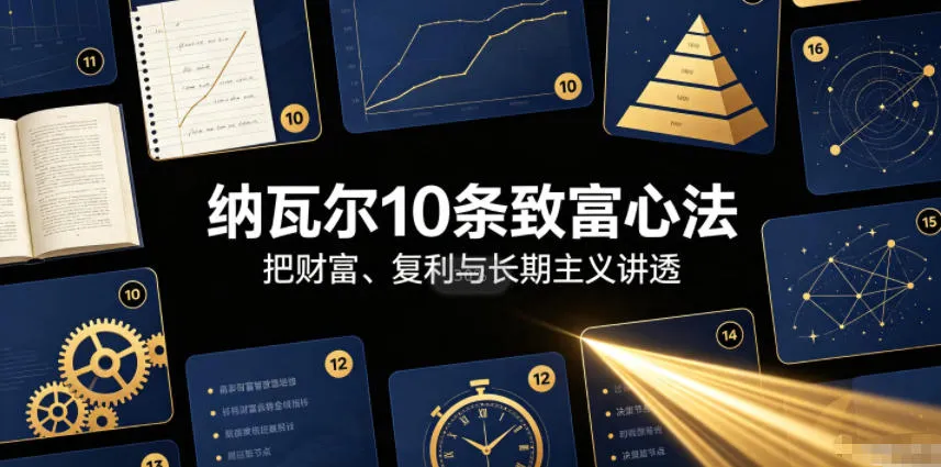 付费文章:纳瓦尔10条致富心法 付费文章:纳瓦尔10条致富心法