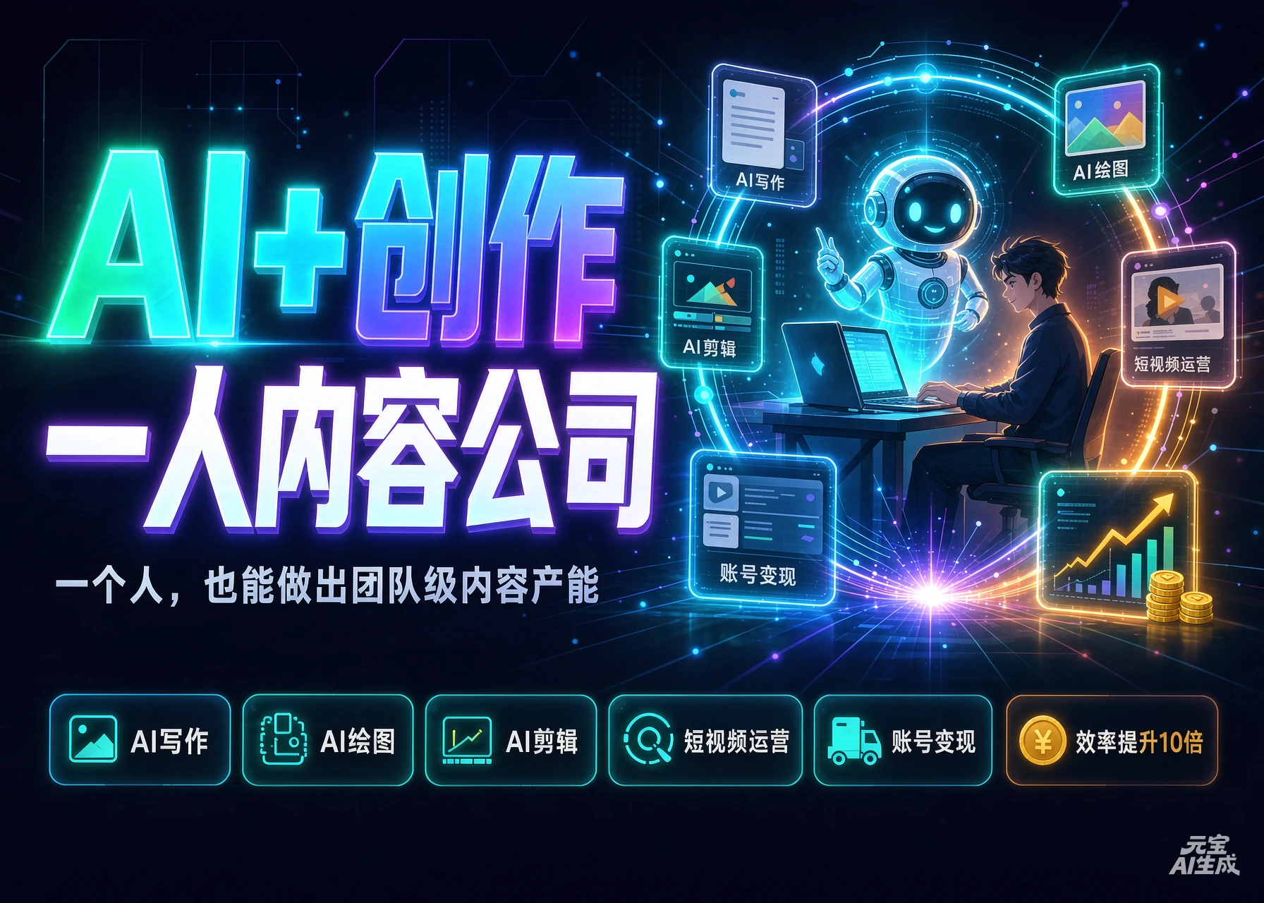 【精】AI创作一人内容公司30天实战训练营，让Codex Agent自动参与内容创作持续做出更像你、更有竞争力的内容