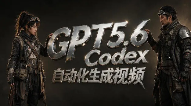 GPT5.6+Codex自动化生成视频全流程实战,从提示词设计、角色设定、封面海报,到视频生成思路与自动化工作流 GPT5.6+Codex自动化生成视频全流程实战,从提示词设计、角色设定、封面海报,到视频生成思路与自动化工作流