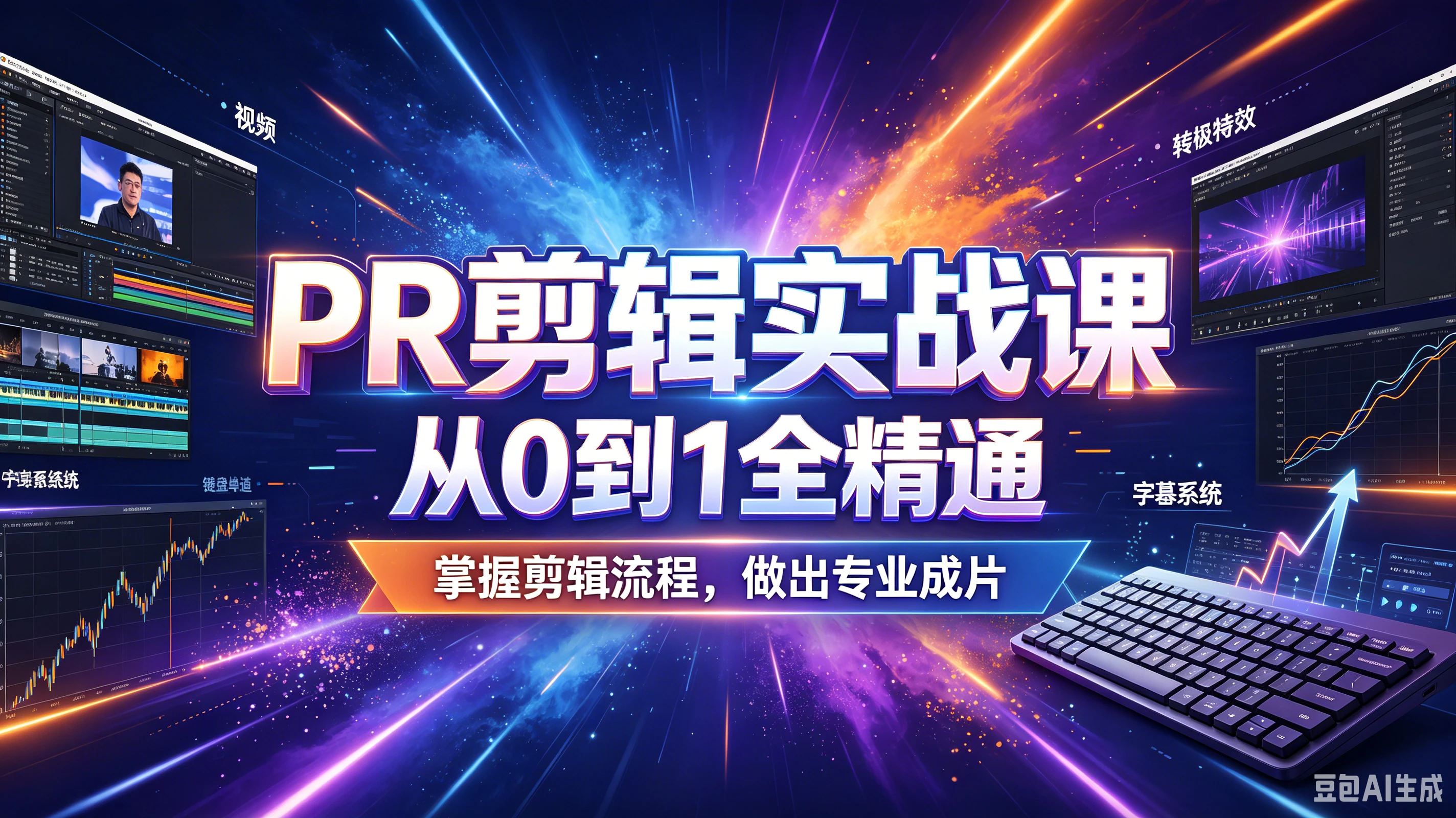 【精】PR剪辑实战课，从0到1全精通，掌握剪辑流程，做出专业成片