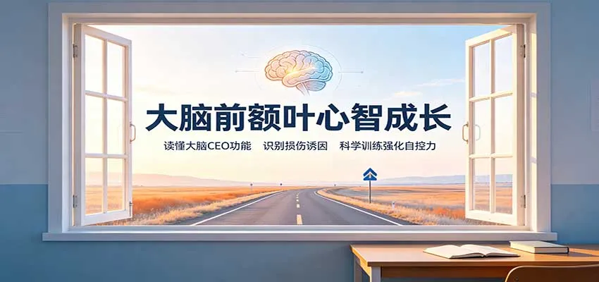 大脑前额叶心智成长：读懂大脑CEO功能，识别损伤诱因，科学训练强化自控力