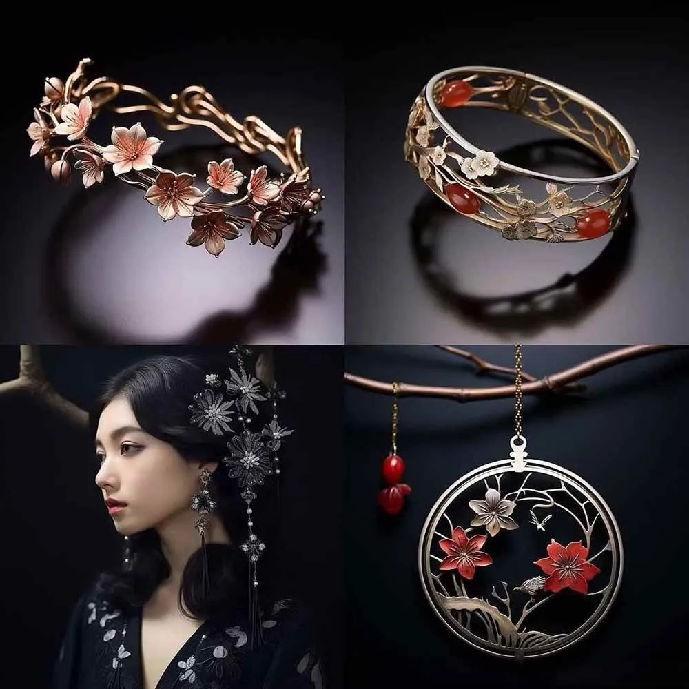 463个Midjourney珠宝摄影提示词：覆盖全品类珠宝，AI设计秒出专业效果-资源之家