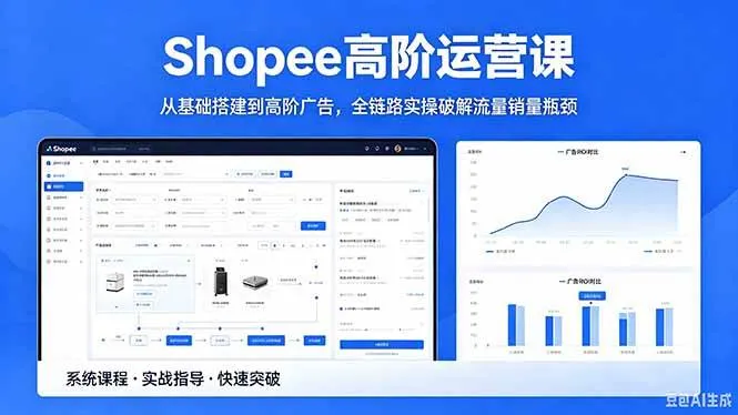 (18499期)Shopee高阶运营课-2026年5月更新,从基础搭建到高阶广告,全链路实操破解流量销量瓶颈 (18499期)Shopee高阶运营课-2026年5月更新,从基础搭建到高阶广告,全链路实操破解流量销量瓶颈