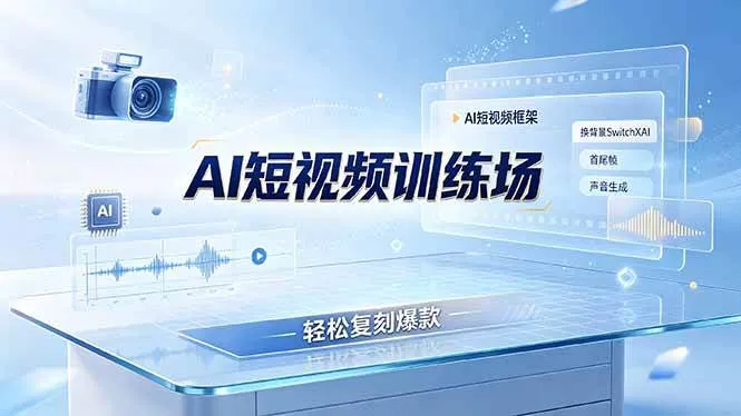 (19137期)老陈AI短视频训练场:AI短视频框架+换背景SwitchXAI+首尾帧+声音生成,轻松复刻爆款-资源之家 (19137期)老陈AI短视频训练场:AI短视频框架+换背景SwitchXAI+首尾帧+声音生成,轻松复刻爆款-资源之家