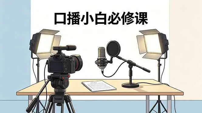 (18428期)口播小白必修课:录像收音灯光设备+脚本撰写,搭专业级录制场景-资源之家 (18428期)口播小白必修课:录像收音灯光设备+脚本撰写,搭专业级录制场景-资源之家