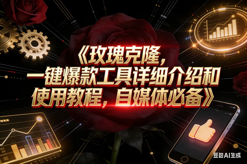 (16828期)玫瑰克隆工具,自媒体神器,一键爆款,详细使用教程和软件下载 (16828期)玫瑰克隆工具,自媒体神器,一键爆款,详细使用教程和软件下载