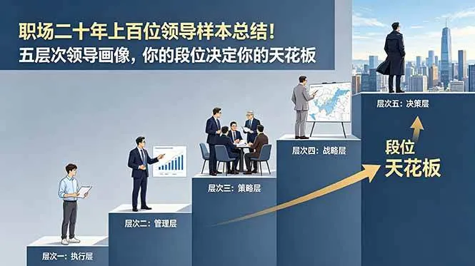 (18900期)付费文章:职场二十年上百位领导样本总结!五层次领导画像,你的段位决定你的天花板 (18900期)付费文章:职场二十年上百位领导样本总结!五层次领导画像,你的段位决定你的天花板