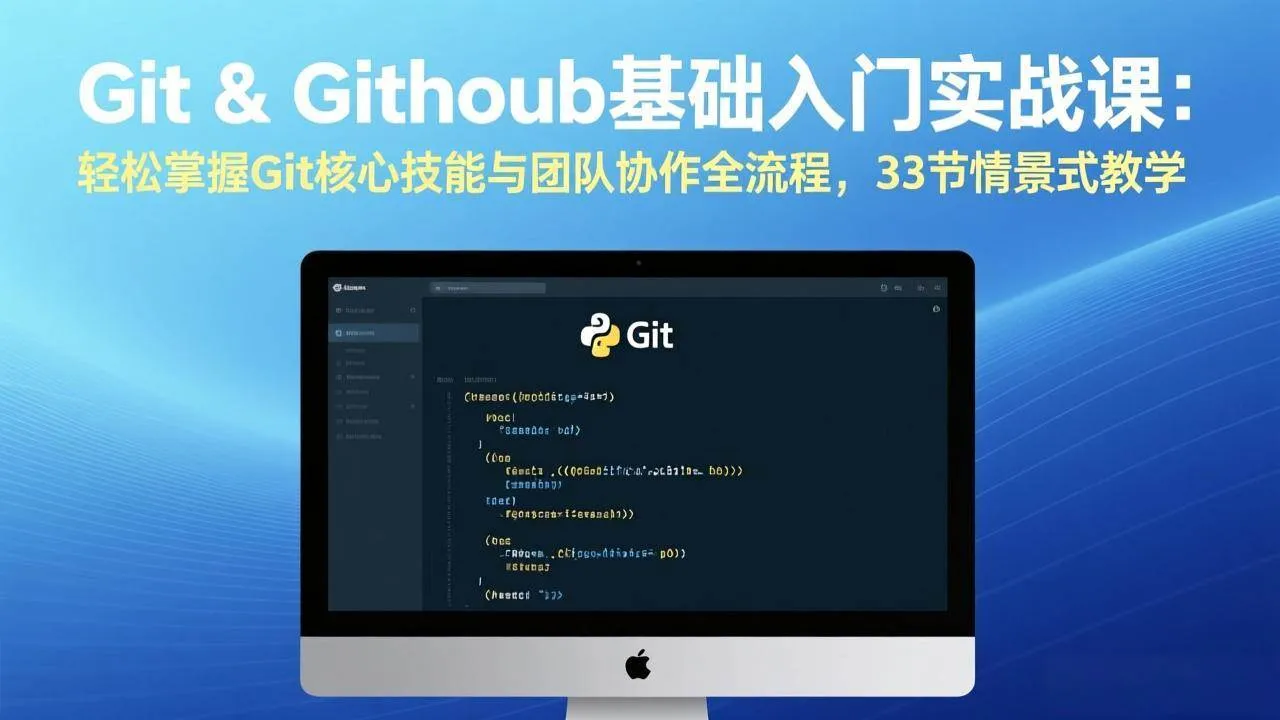(17559期)Git & GitHub基础入门实战课:轻松掌握Git核心技能与团队协作全流程,33节情景式教学-资源之家 (17559期)Git & GitHub基础入门实战课:轻松掌握Git核心技能与团队协作全流程,33节情景式教学-资源之家
