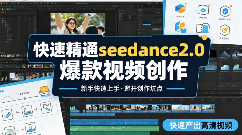 【精】快速精通seedance2.0爆款视频创作,快速产出高清视频,避开大量创作坑点,新手也能快速上手 【精】快速精通seedance2.0爆款视频创作,快速产出高清视频,避开大量创作坑点,新手也能快速上手