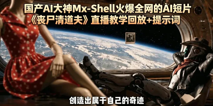 国产AI大神Mx-Shell火爆全网的AI短片《丧尸清道夫》直播教学回放+提示词 国产AI大神Mx-Shell火爆全网的AI短片《丧尸清道夫》直播教学回放+提示词