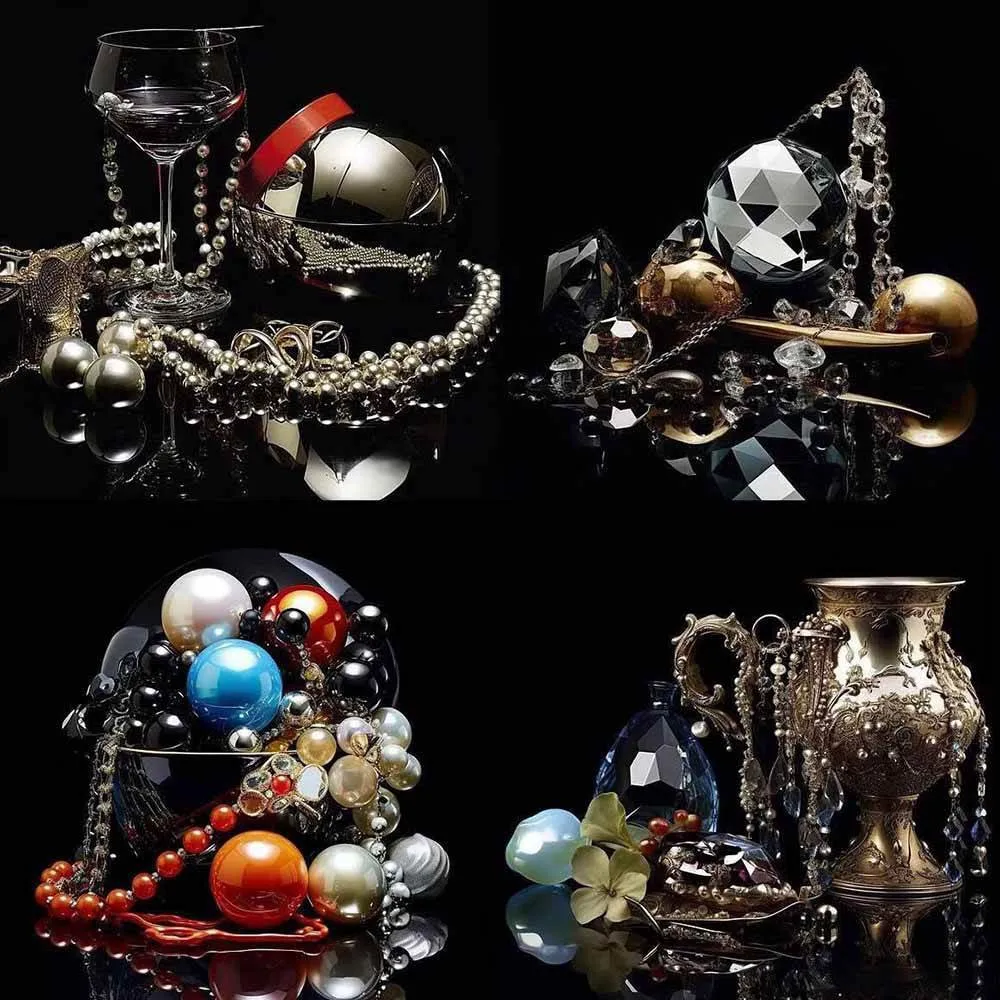 463个Midjourney珠宝摄影提示词：覆盖全品类珠宝，AI设计秒出专业效果-资源之家