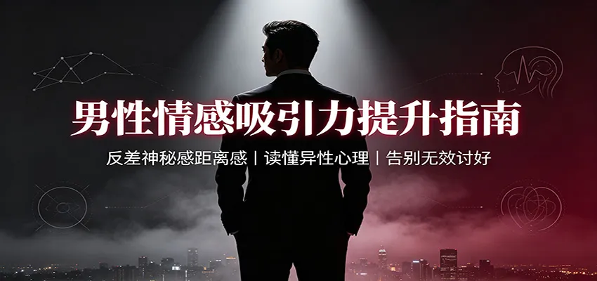 男性情感吸引力提升指南：反差神秘感距离感，读懂异性心理，告别无效讨好