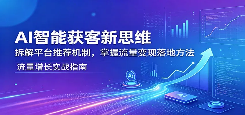 AI智能获客新思维：拆解平台推荐机制，掌握流量变现落地方法
