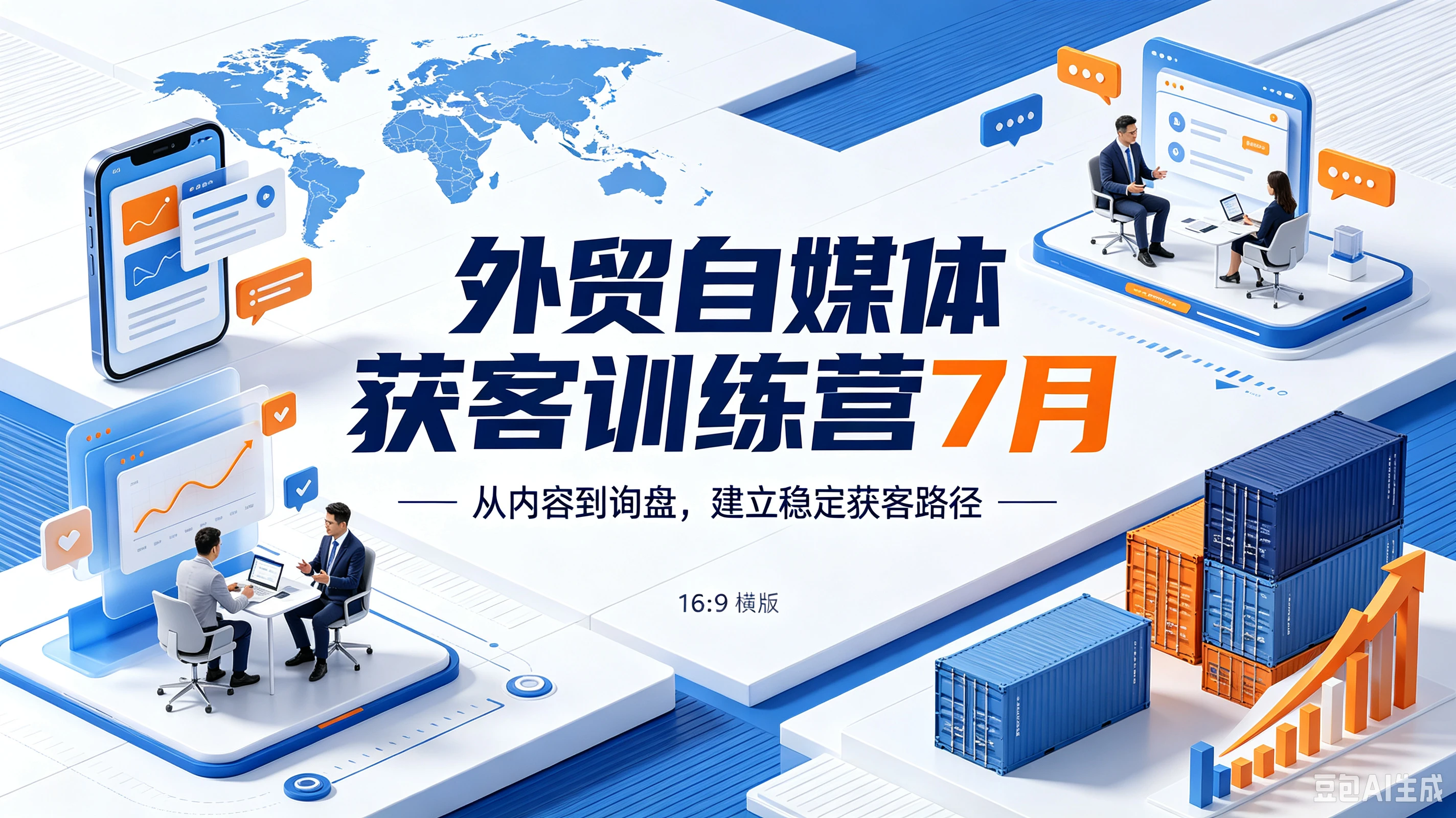 【精】外贸自媒体获客训练营7月,从内容到询盘,建立稳定获客路径 【精】外贸自媒体获客训练营7月,从内容到询盘,建立稳定获客路径