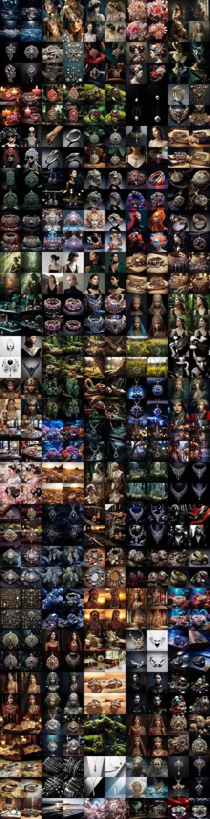 463个Midjourney珠宝摄影提示词：覆盖全品类珠宝，AI设计秒出专业效果-资源之家